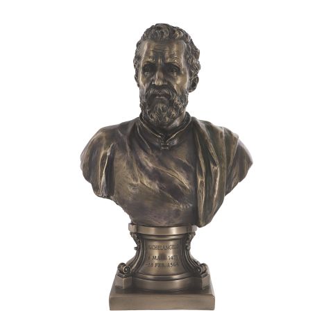 Michelangelo Bronzed Bust
