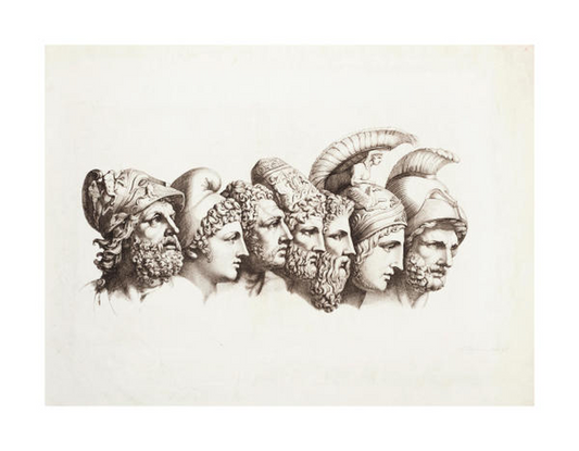 The Trojan War's Seven Heroes by Goethe Tischbein